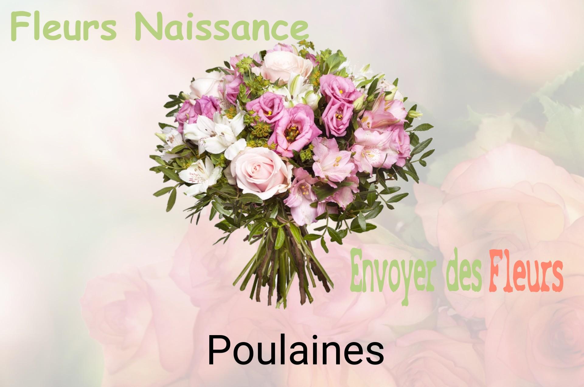 Bouquet de fleurs de naissance livré à Poulaines