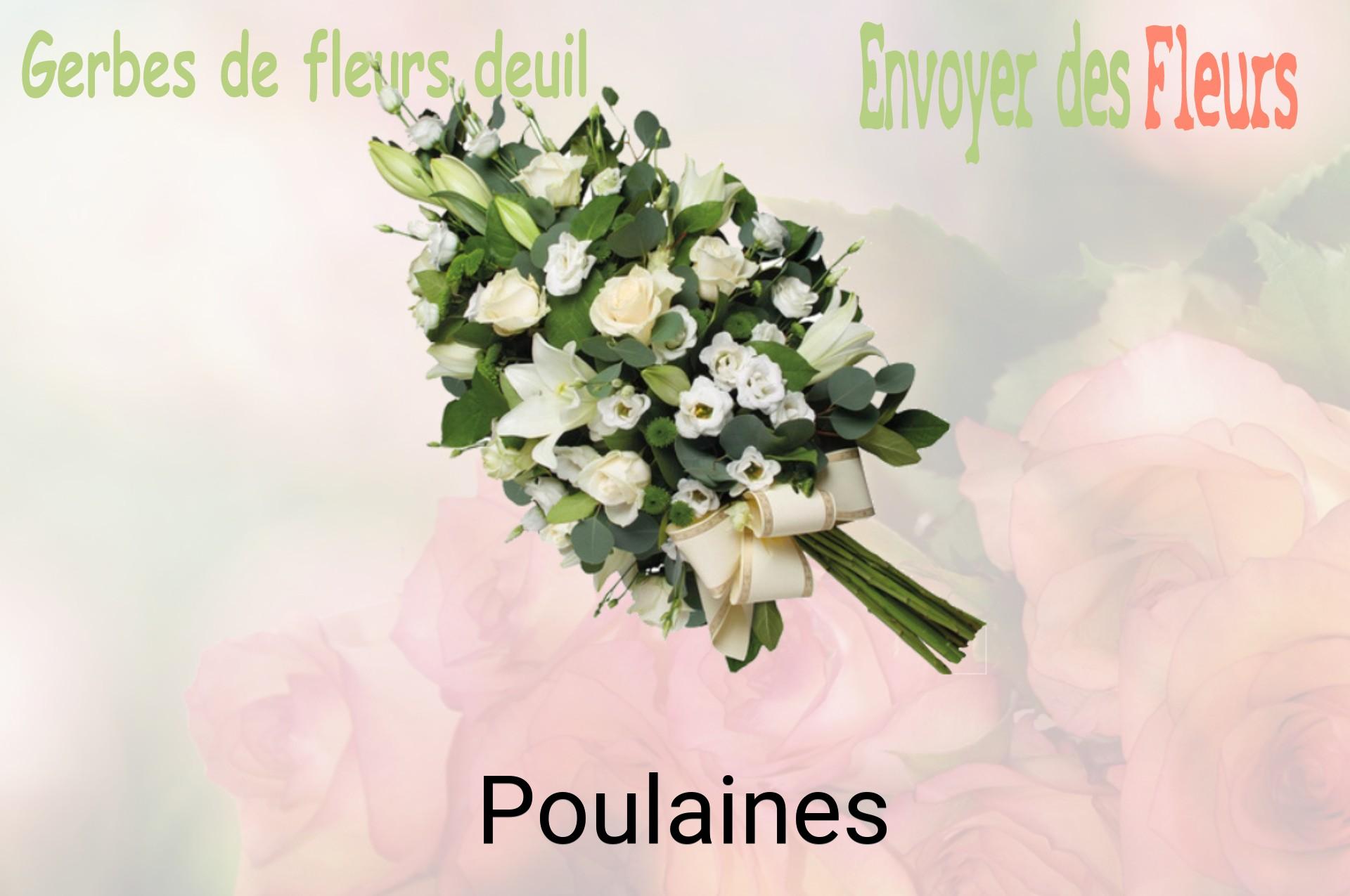 Gerbe de fleurs de deuil livrée à Poulaines